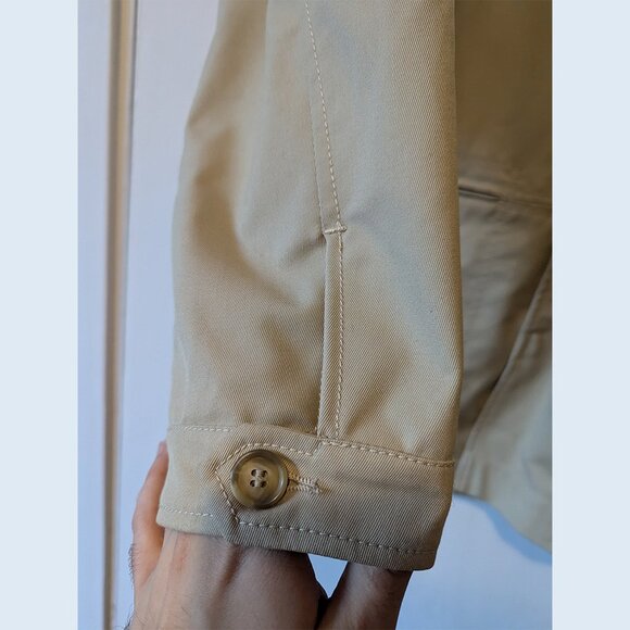 TOMBOLINI - Beige gabardine coat - Sz 50 - Picture 4 of 10